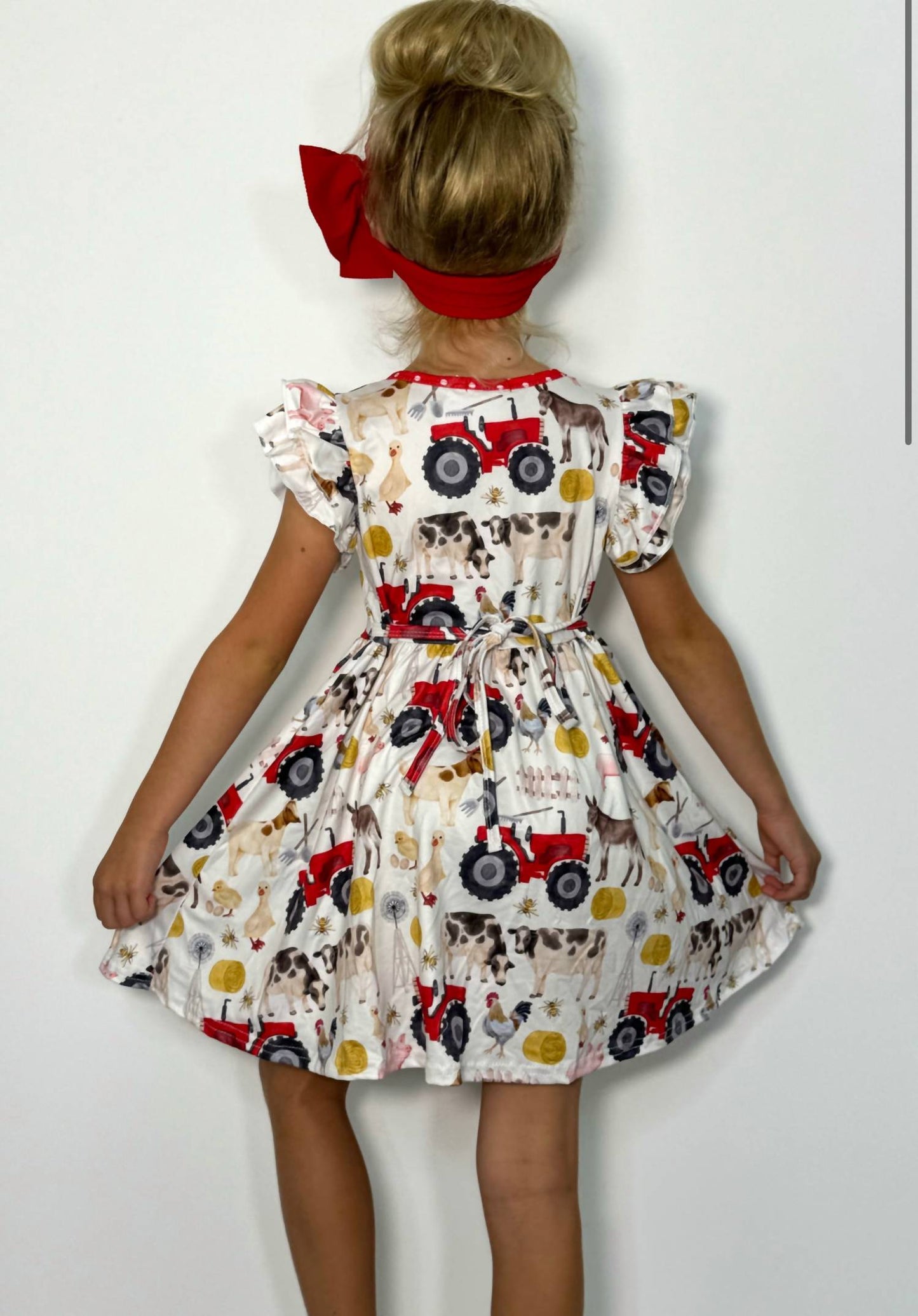 Bauernhof-Wirbelkleid