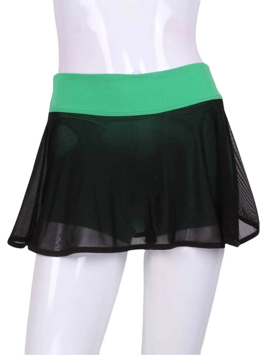 Women's Mesh On Shorties Love Skirt