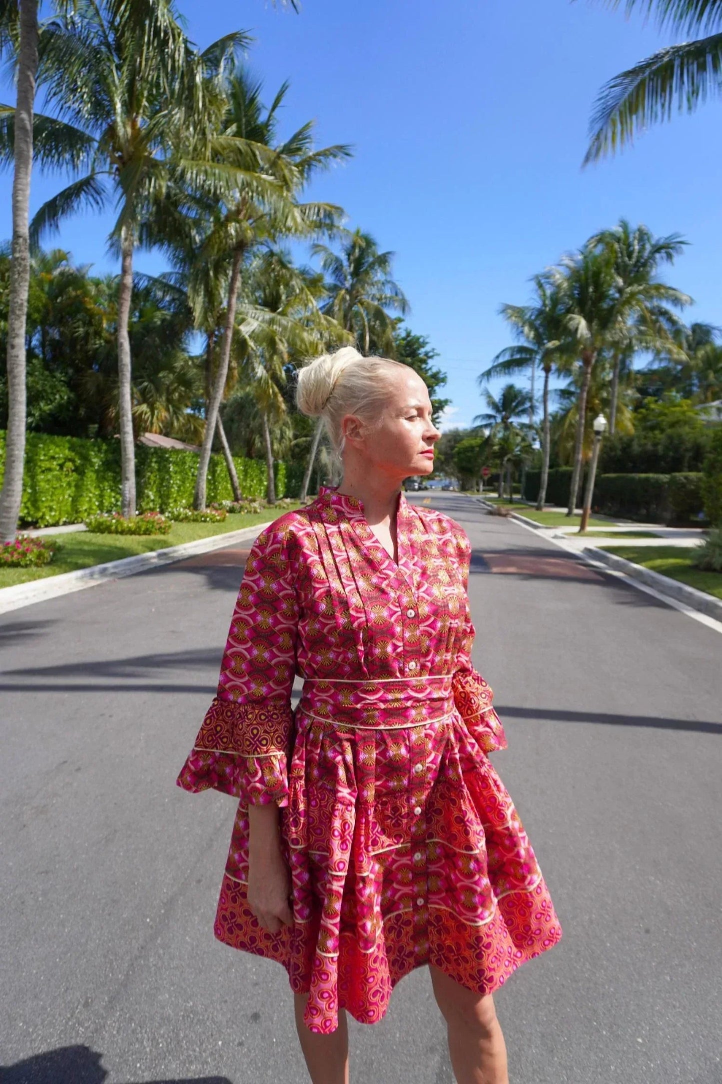 Pompadour Boubou Minikleid
