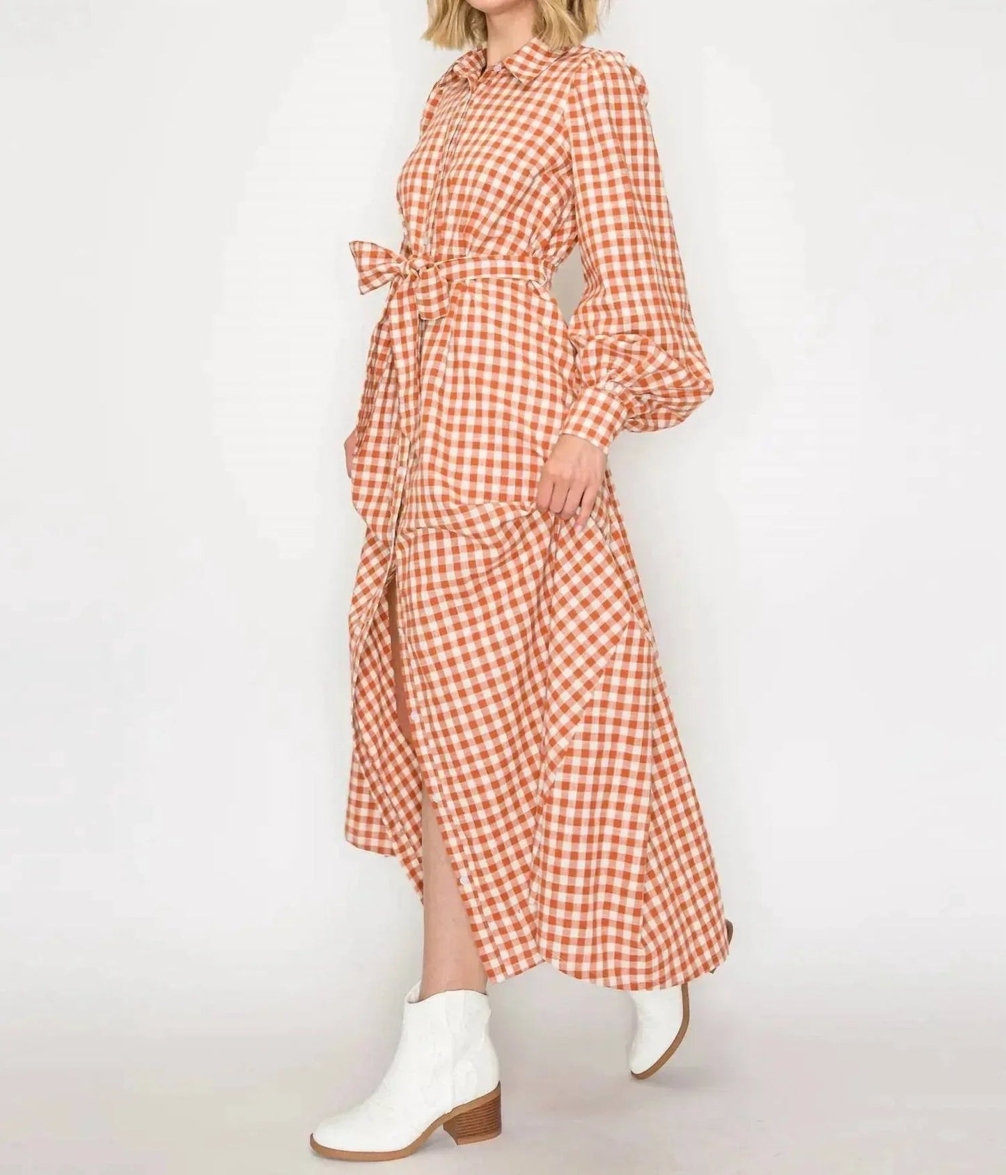 Gingham Daydream Maxi Dress