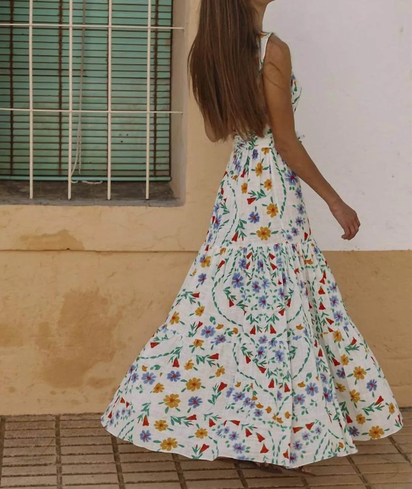 Malta Fliege Knielanges Kleid
