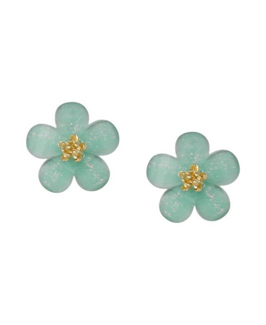 Women's Spring Pastel Flower Studs Earrings