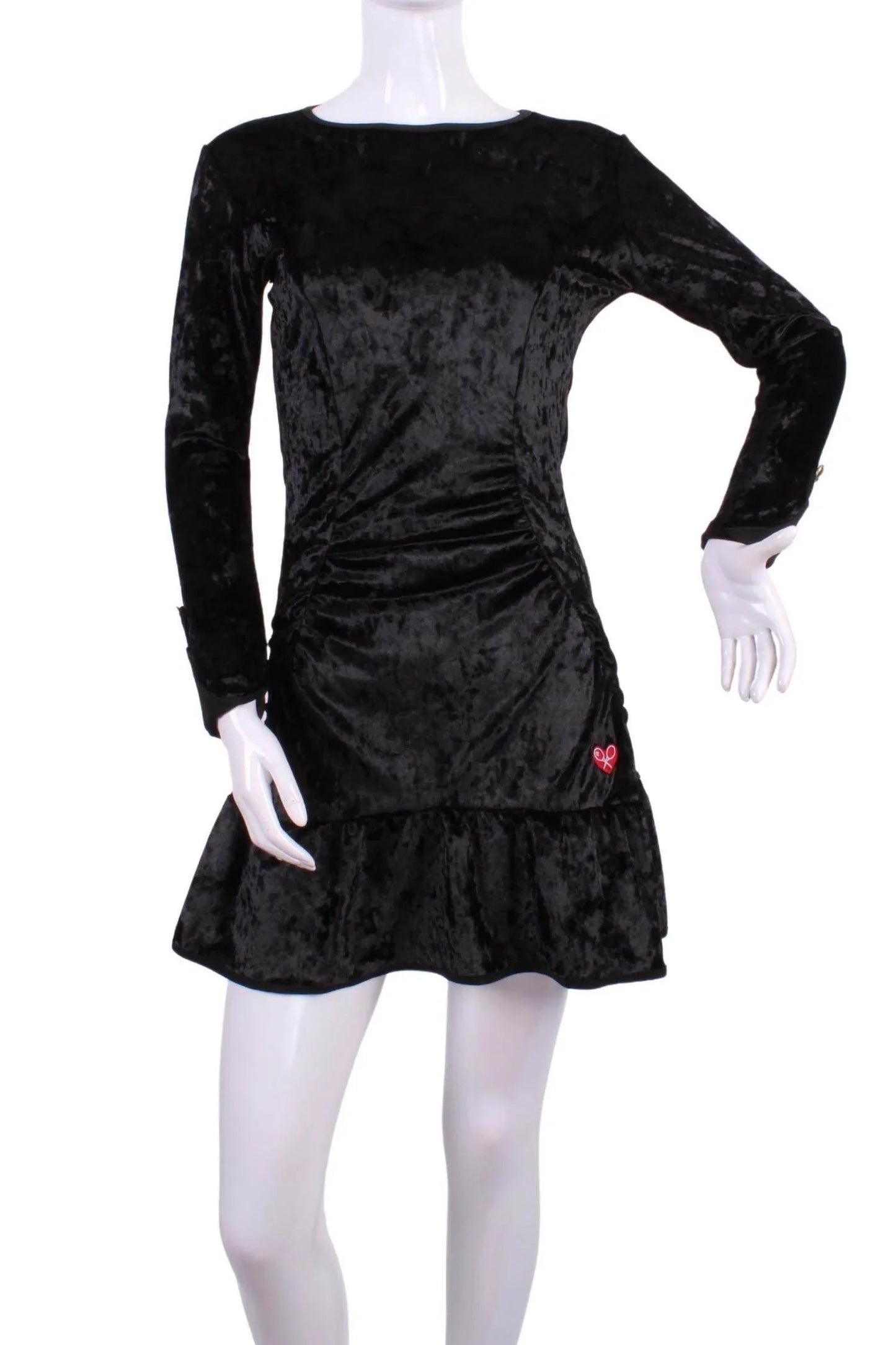 Women's Velvet Long Sleeve Tennis Dress
