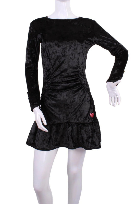 Women's Velvet Long Sleeve Tennis Dress