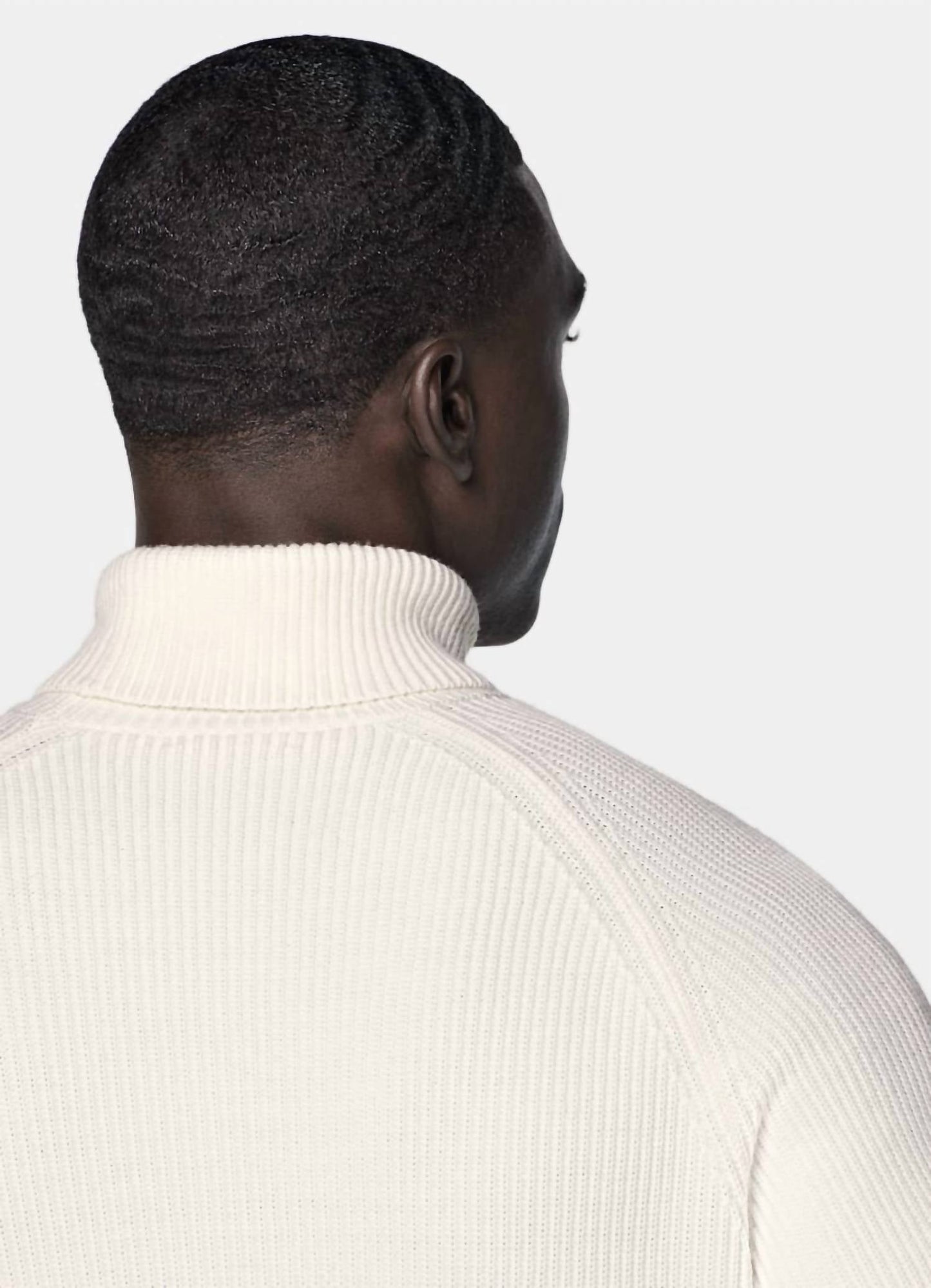 Rippstrick-Rollkragenpullover aus Merinowolle – Große Größen