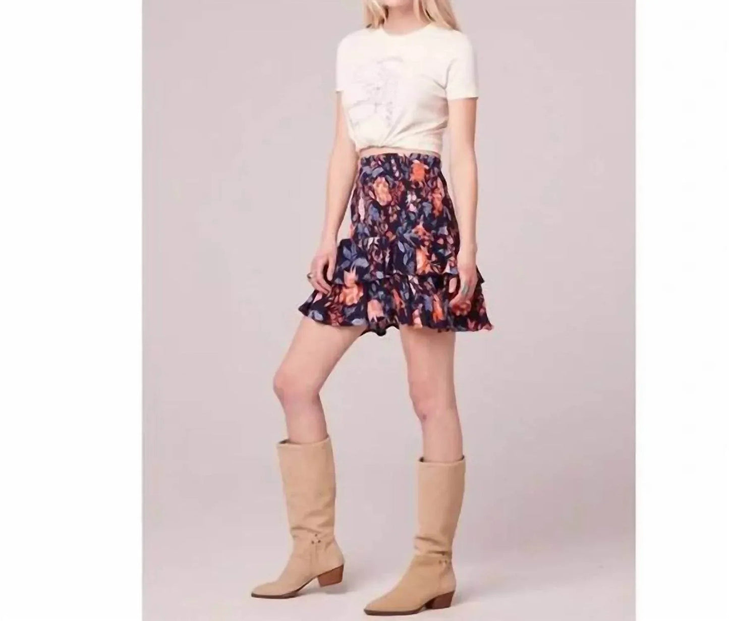 Floral Fanatic Mini Skirt