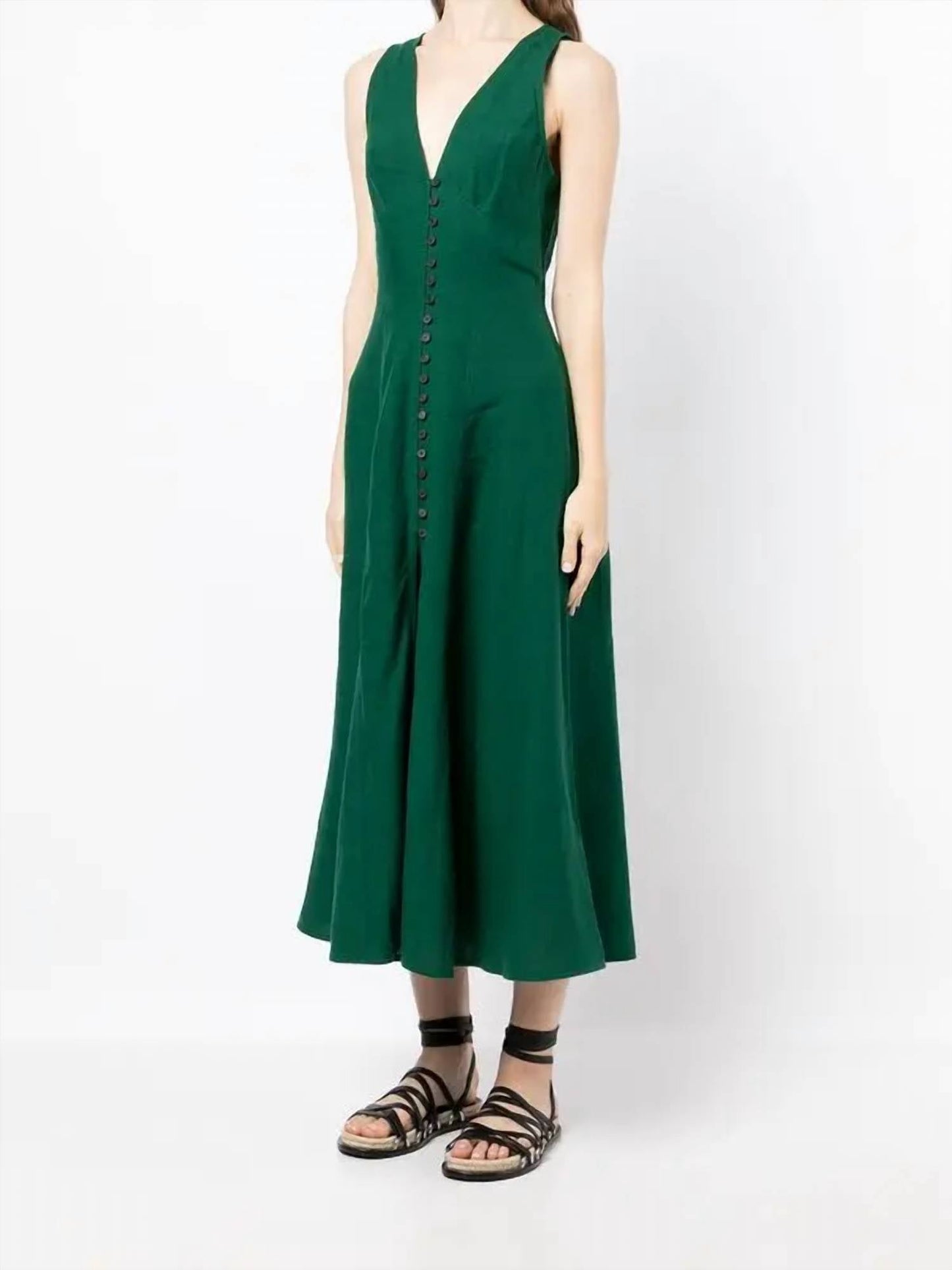 Leinen-Midikleid „Rose“