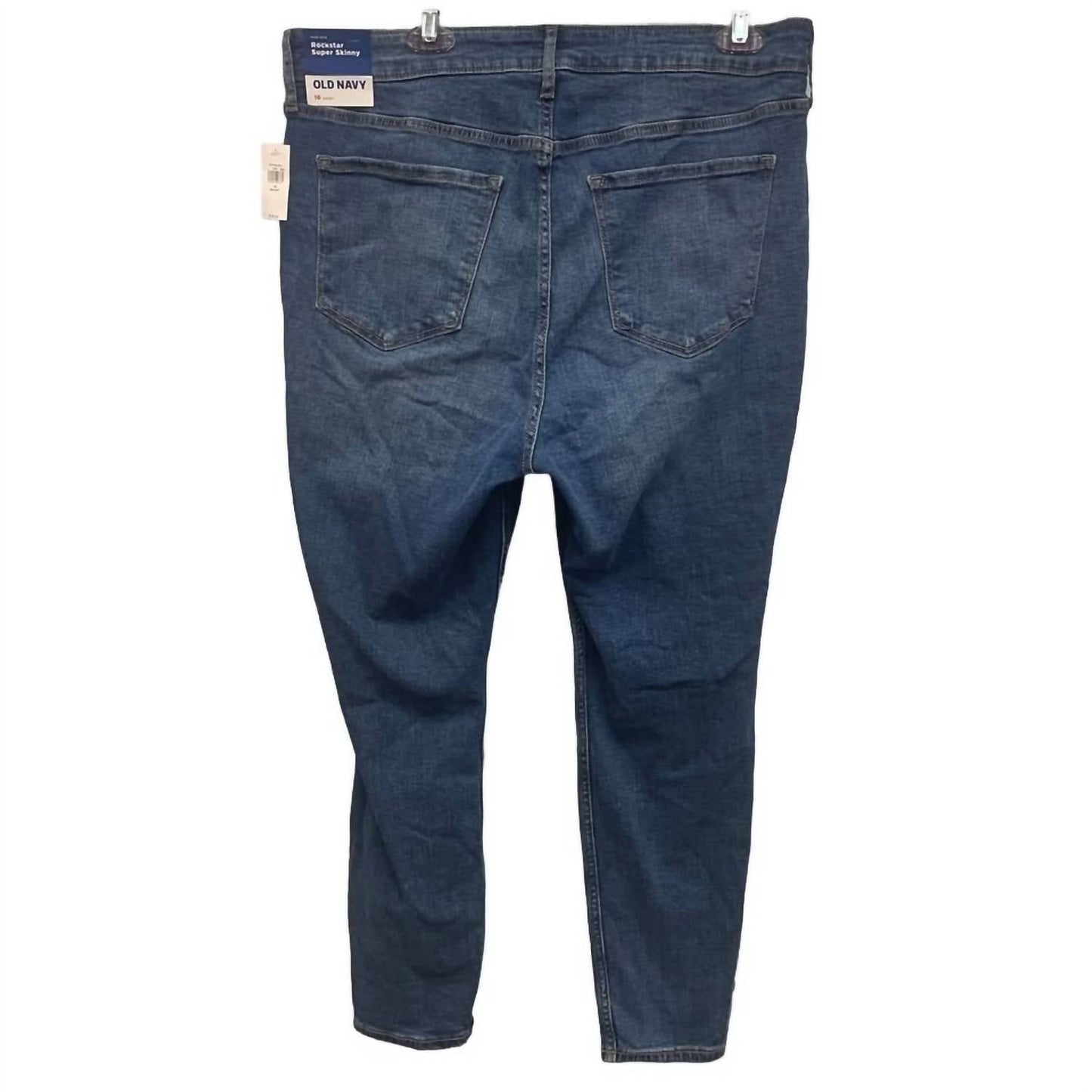 Damen kurze Distressed High Rise Rockstar Super Skinny Jeans