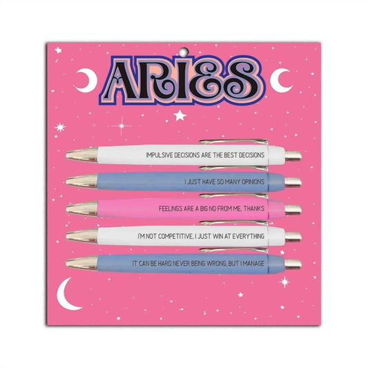 Aries Zodiac Pen Set