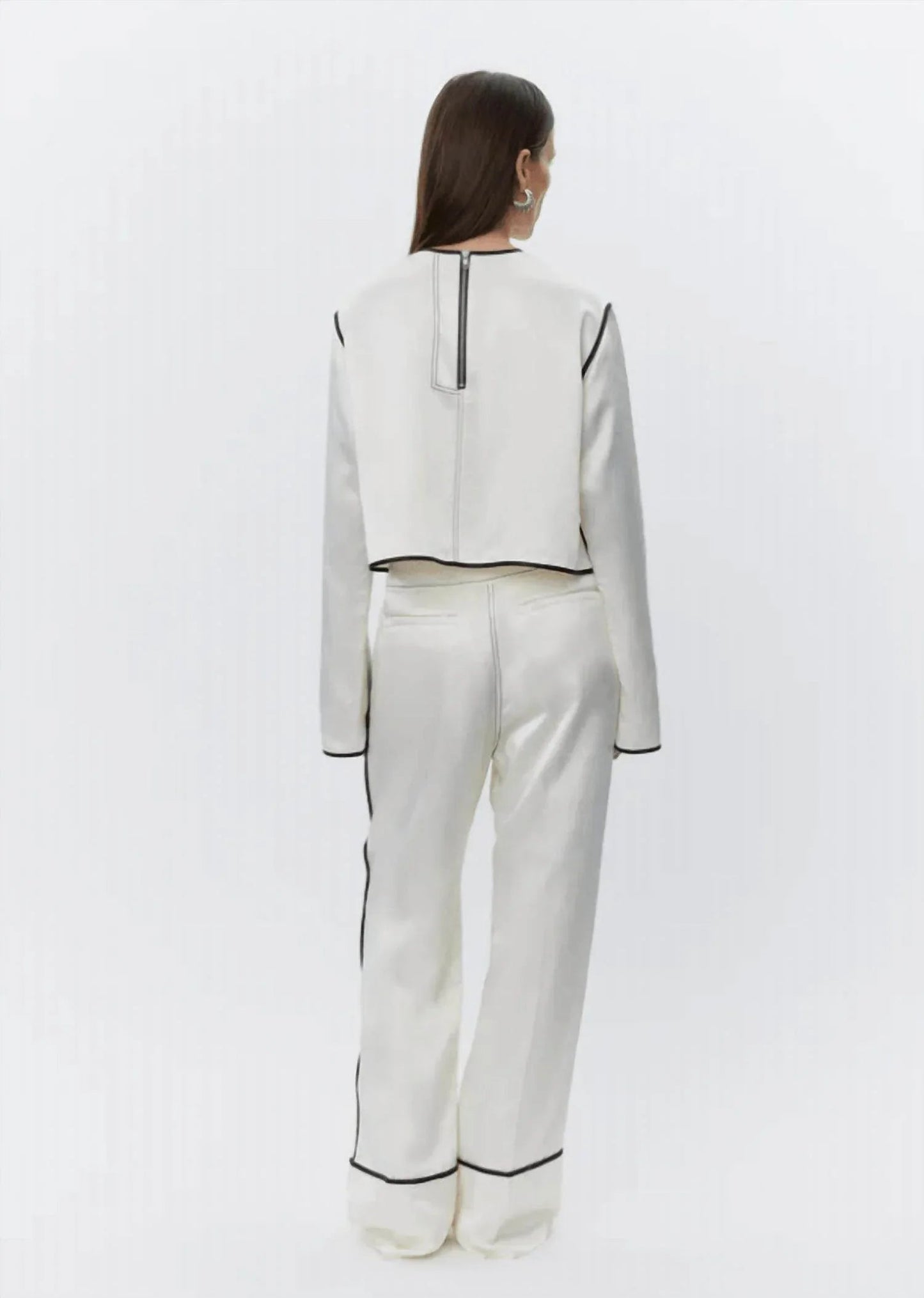 Gianna High Shine Piped Pant