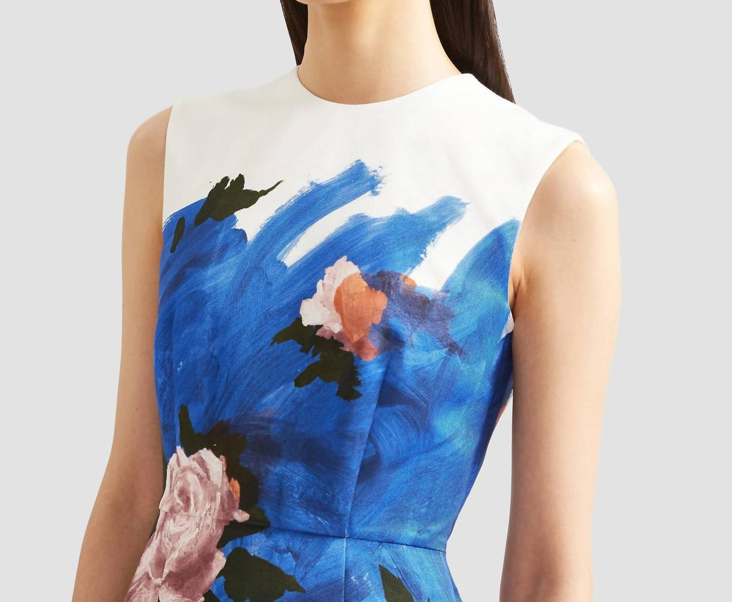 Ärmelloses Bleistift-Midikleid