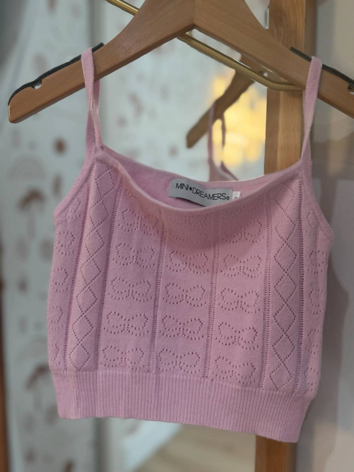 Isabella Bow Knit Tank & Cardigan Set