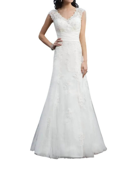 Beaded Lace A-line Dress