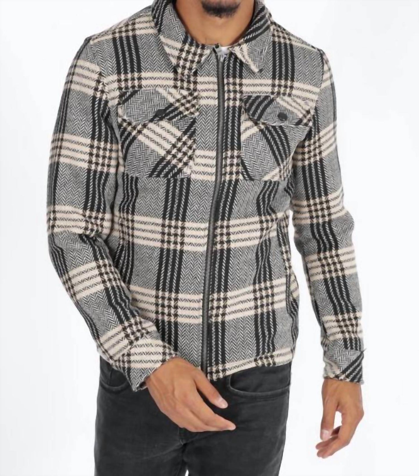 Herren-Karo-Jacke