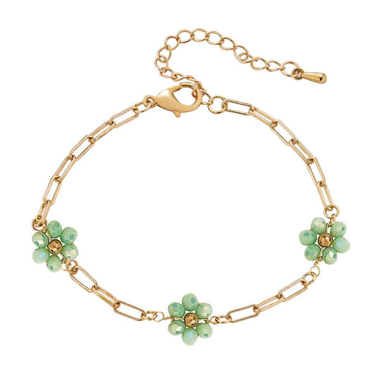 Women's Flower Chain Bracelet/anklet