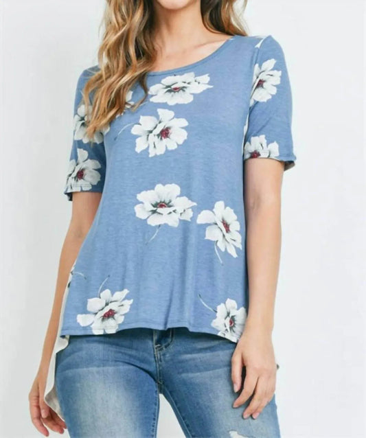 Floral Button Back Blouse