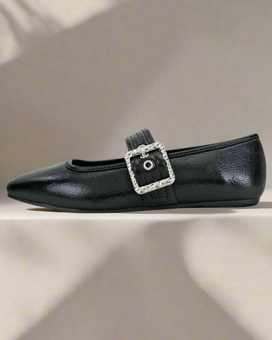 Women's Maggie Buckle Strap Mary Jane Flats