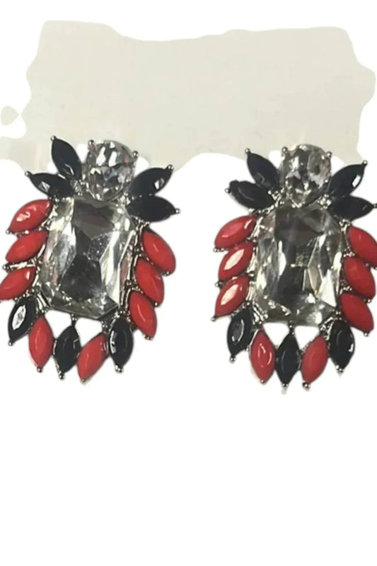 Women's Game Day Glam Cluster Earrings