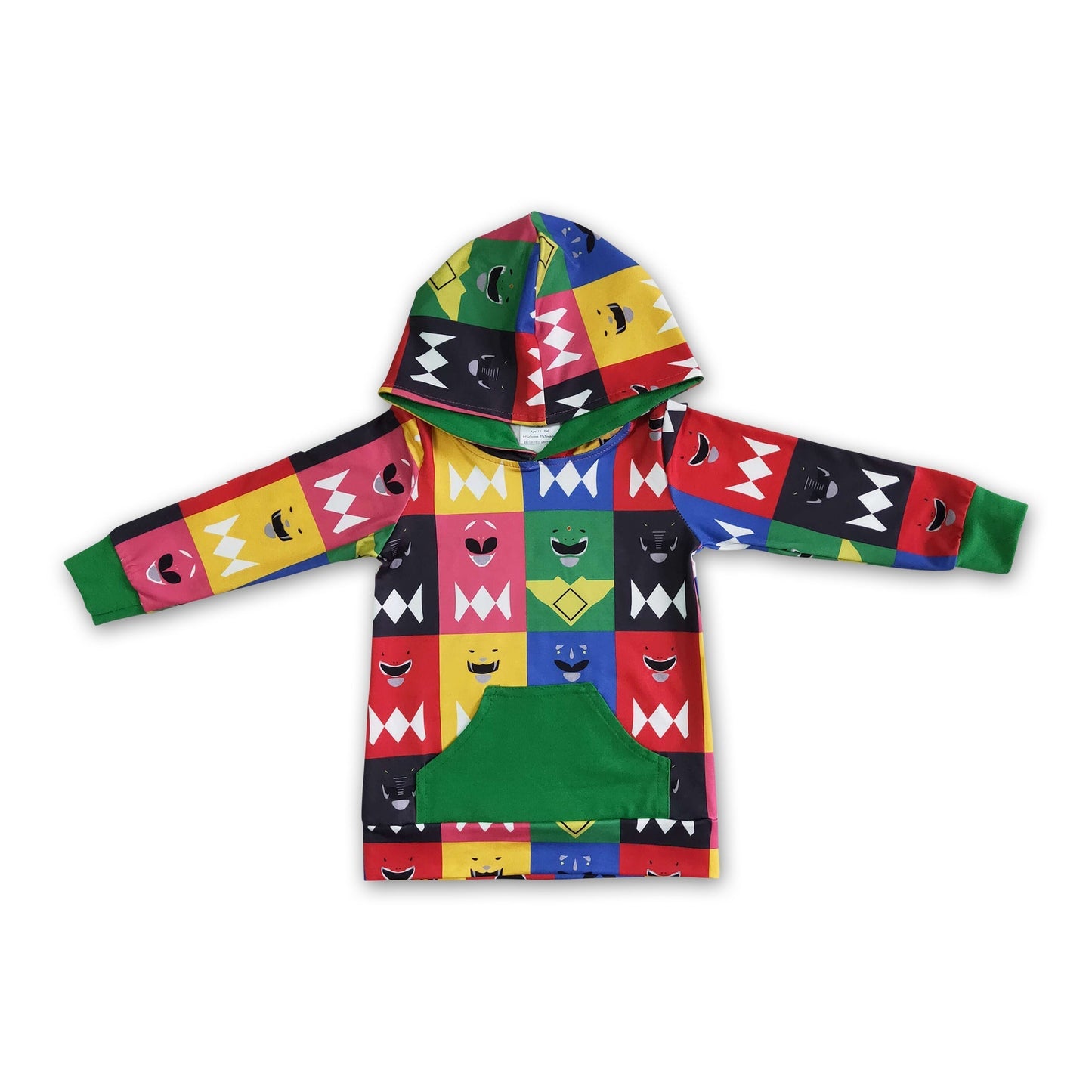Bunter karierter Kapuzenpullover für Jungen