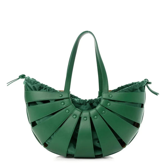 Women's French Calfskin Shell Shoulder Bag
