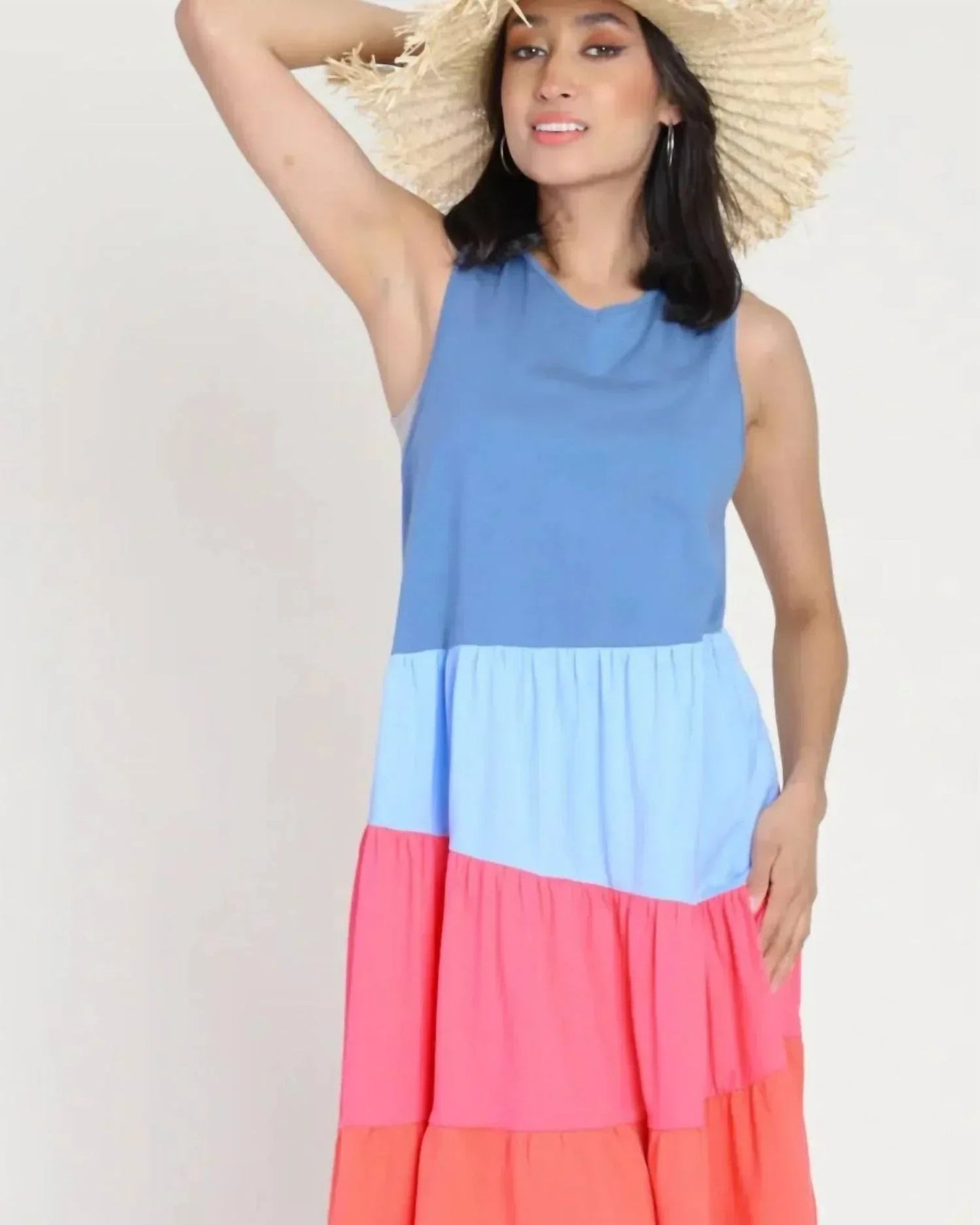 Summer Color Block Dress