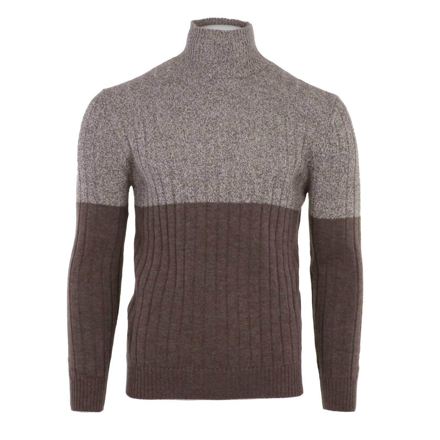 Men's Cashmere Mouline Mockneck Sweater