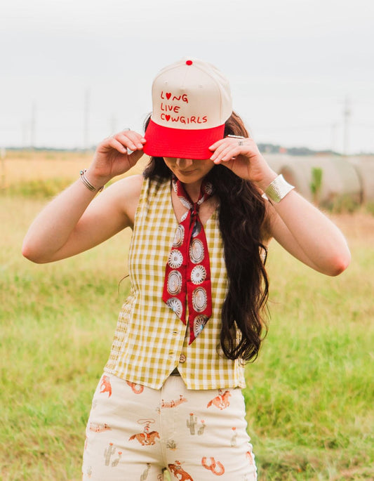 Women's Long Live Cowgirls Trucker Hat