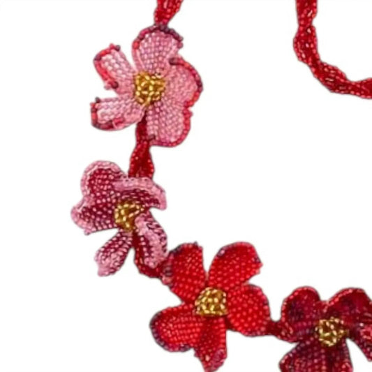 Women's Tiny Hand Beaded Necklace