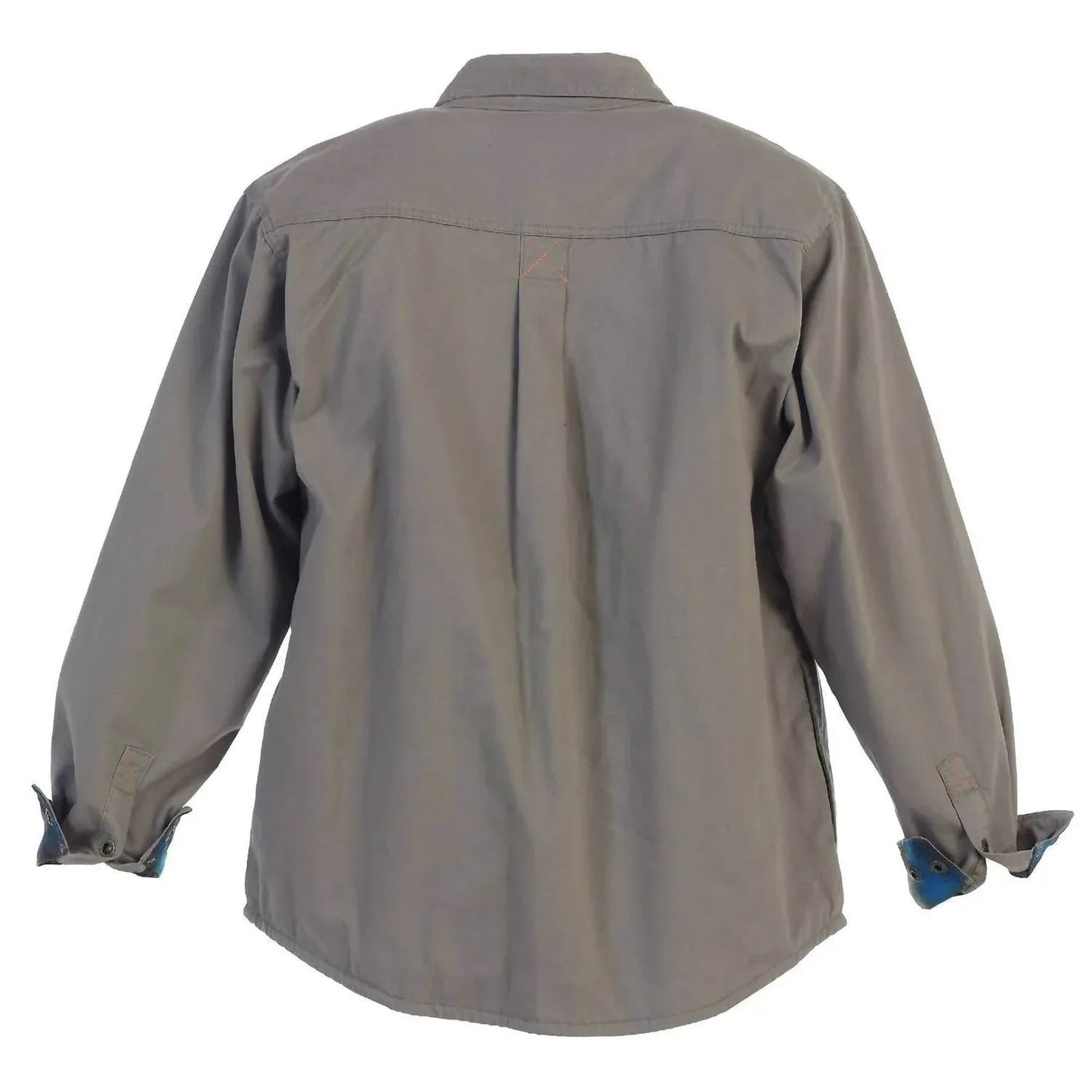 Twill Shirt Jacket With Flannel Lining