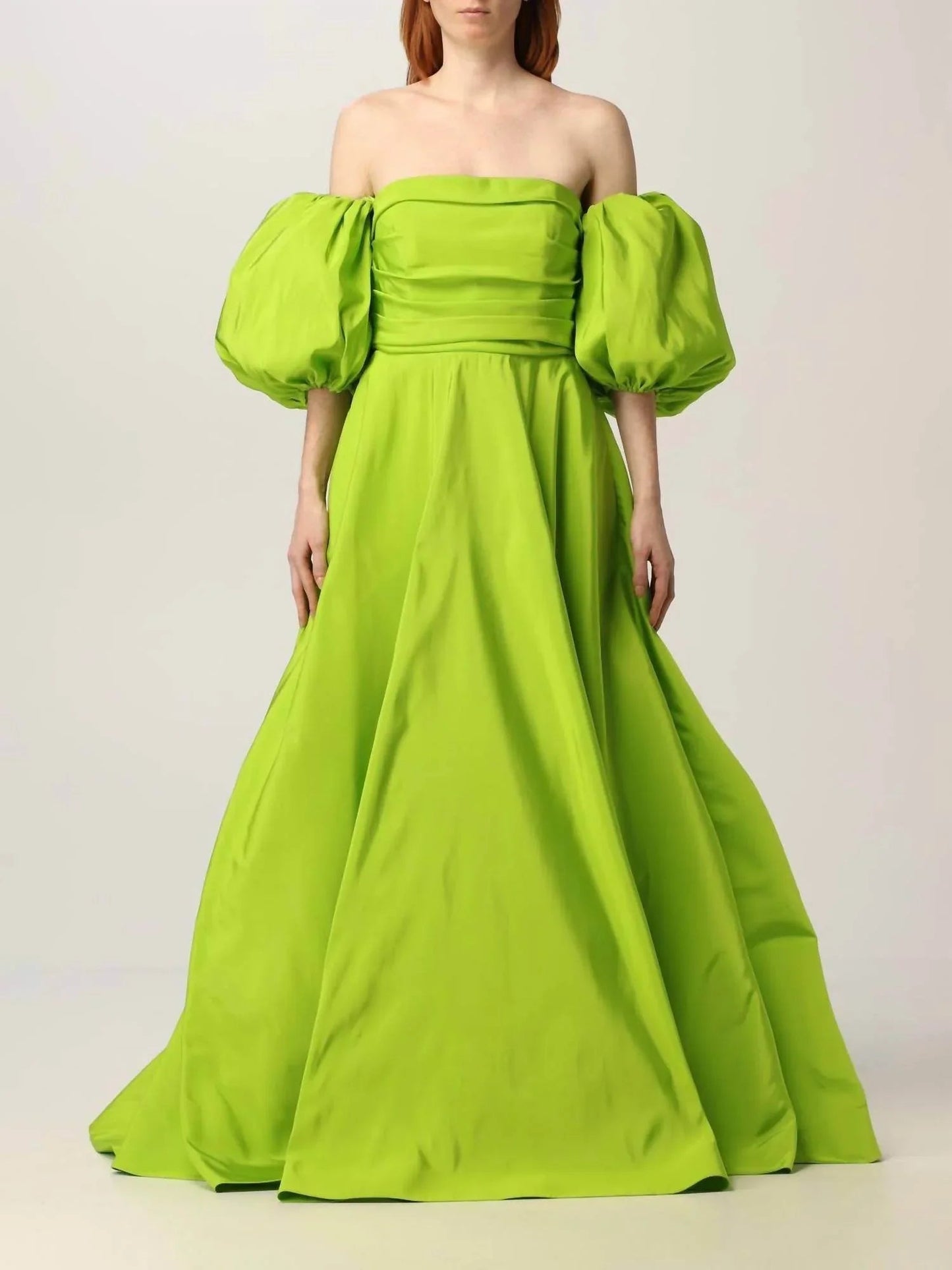 Silk Faille Long Dress