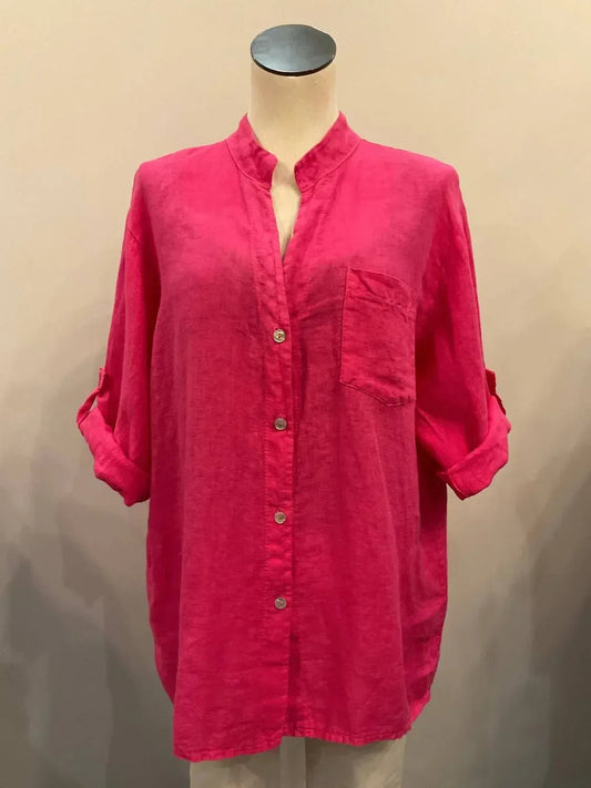 Women's Linen Button Down Shirt