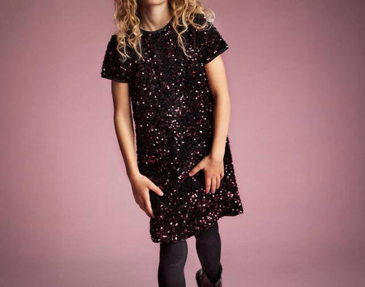 Paillettenkleid aus Velours