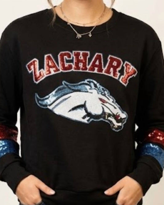 Zachary Broncos Sequin Sweatshirt