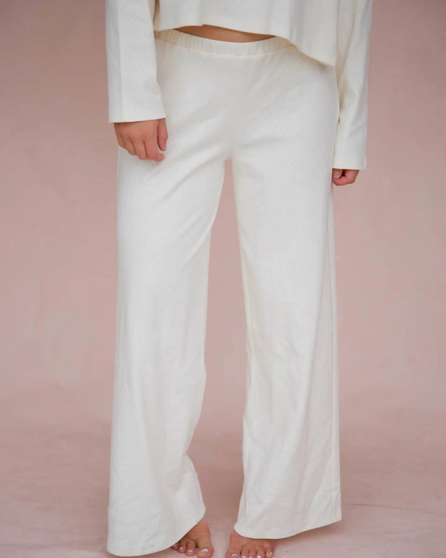 Pointelle Hose mit mittelhohem Bund