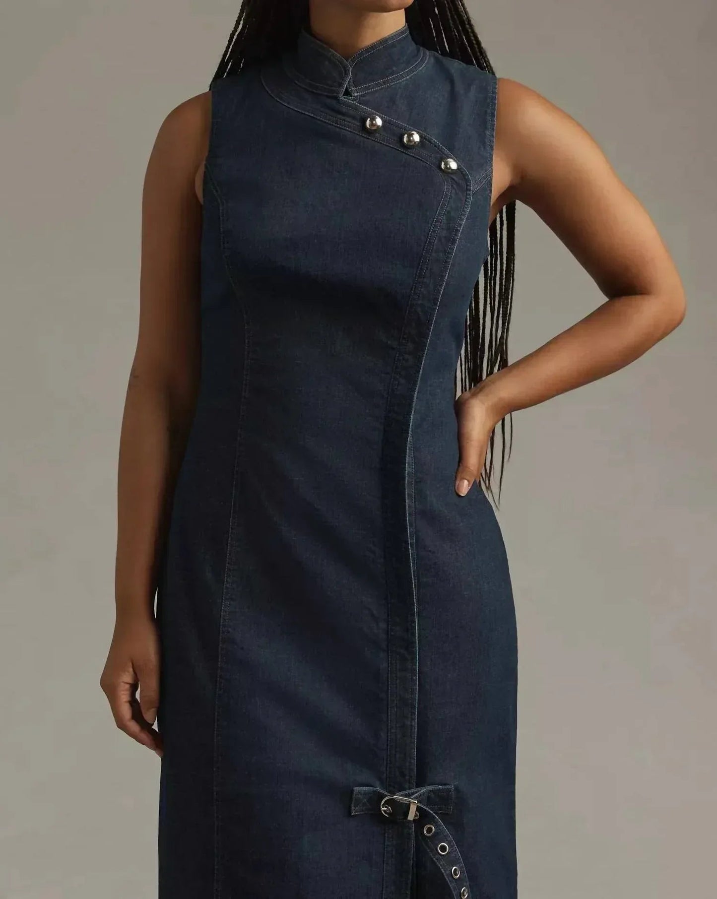 Denim Midi Dress