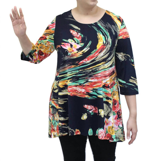 Caribe Roses Swing Top