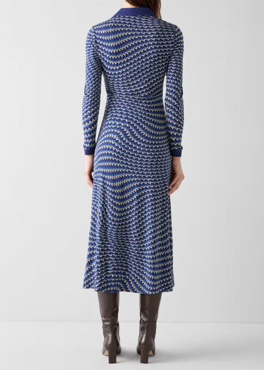 Brigitte Jersey Swirl Print Dress