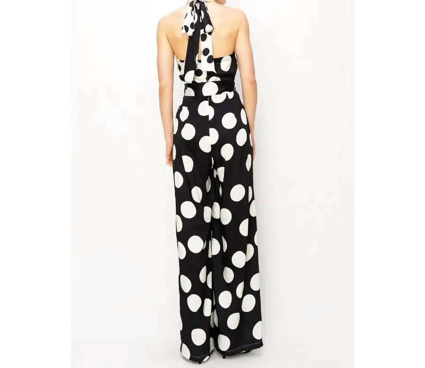 O-Ring-Neckholder-Overall mit Polka Dots