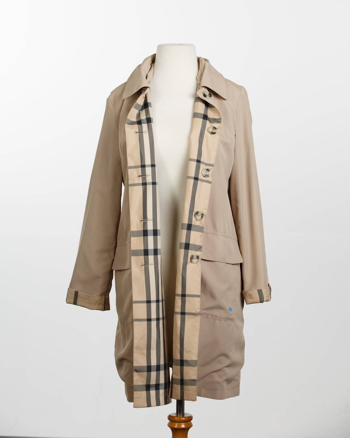Regenmantel mit abnehmbarer Kapuze Regen-Trenchcoat