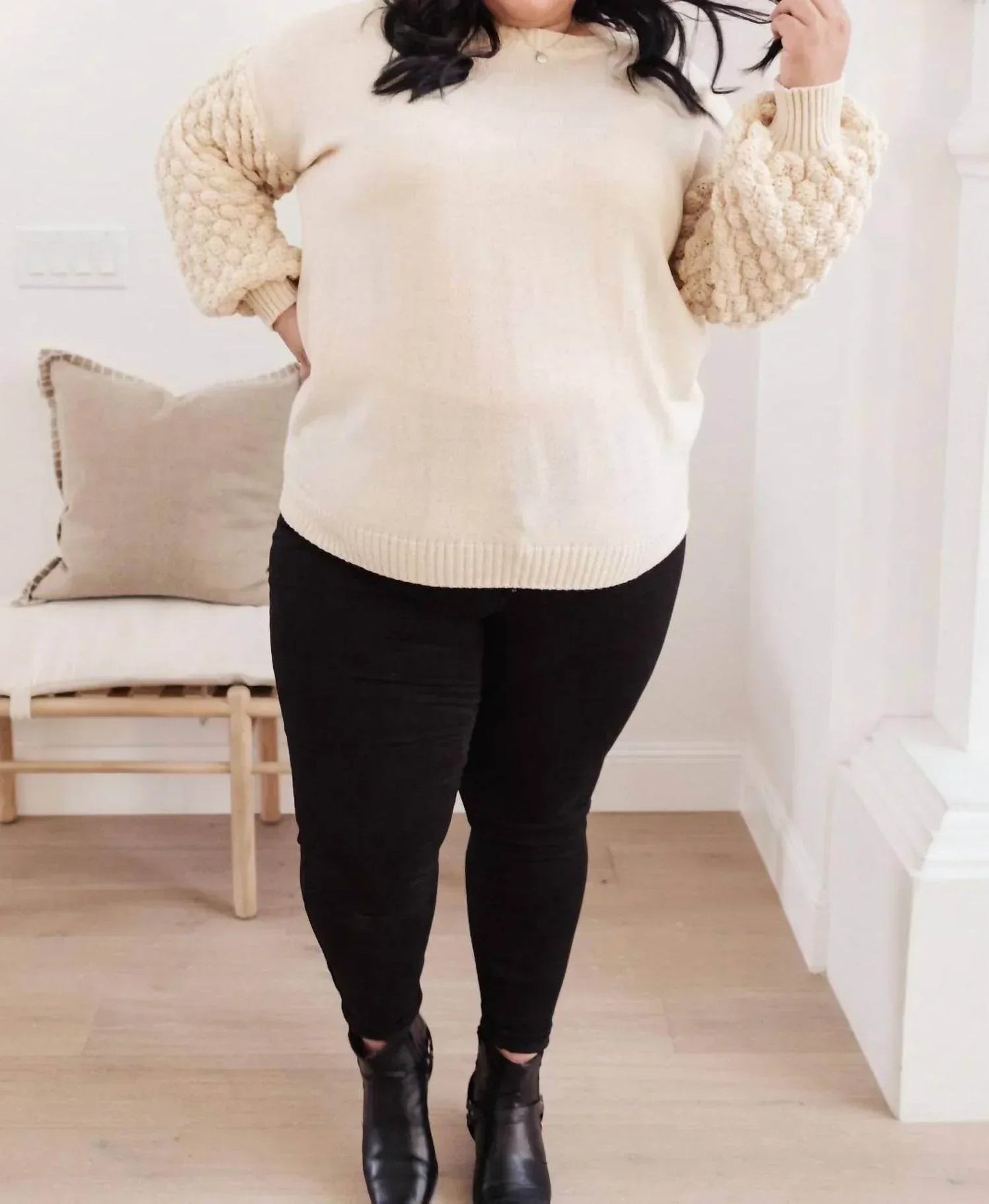 Sprudelnder B-Pullover