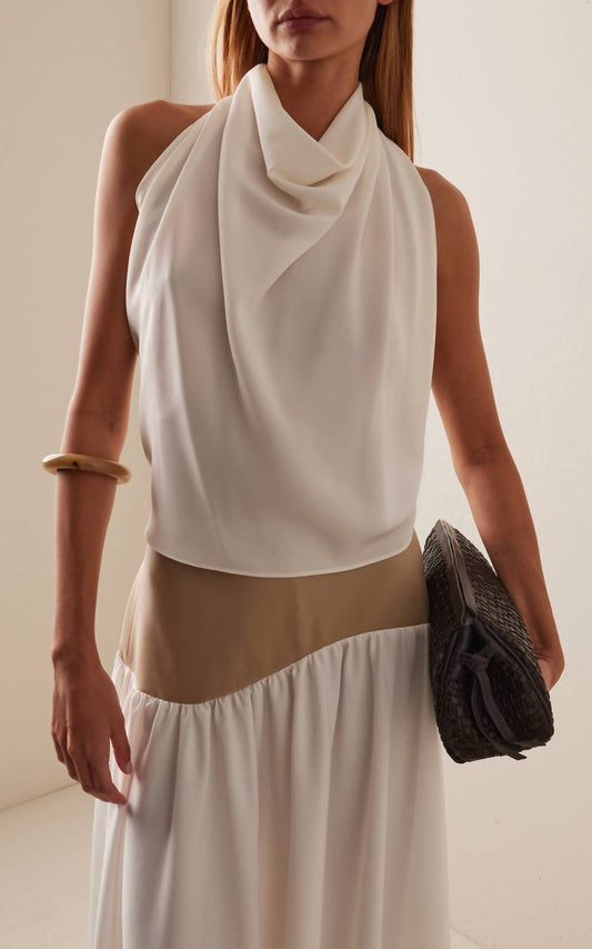 Crepe Scarf Top