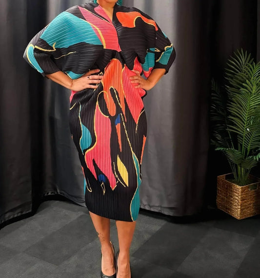 Sonnenuntergangswirbel-Kleid