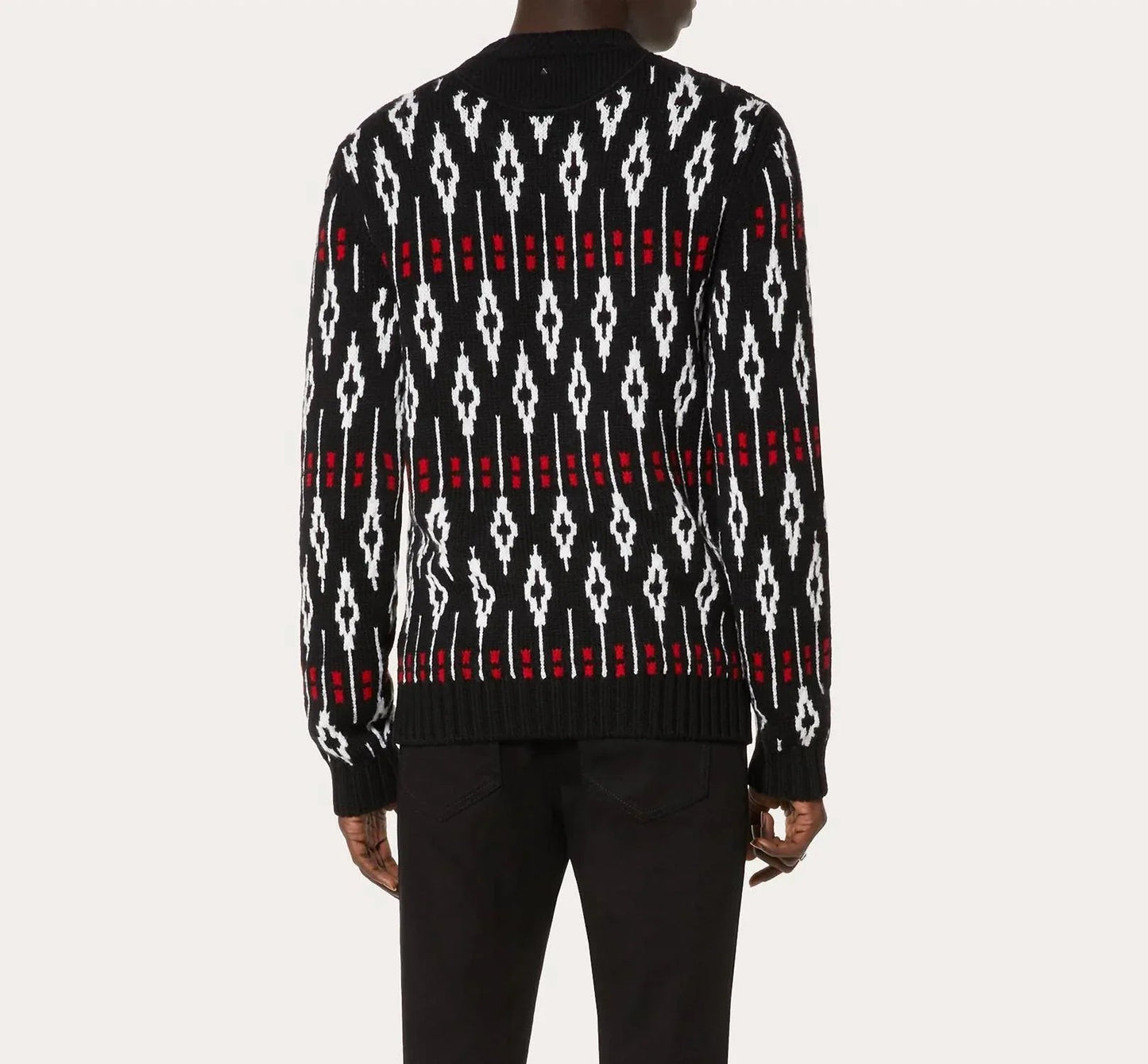 Pullover mit geometrischem Muster und Rundhalsausschnitt