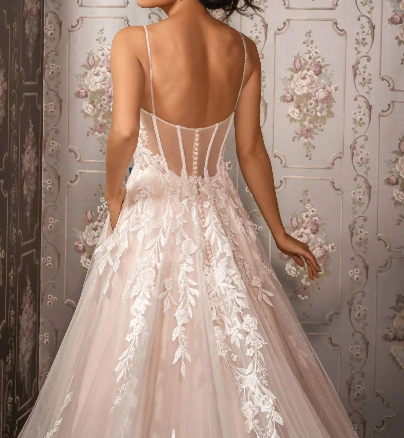 Victoria Beaded Lace Gown