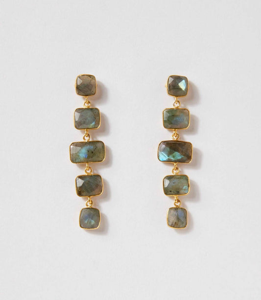 Women's Drop Gemstone Earrings