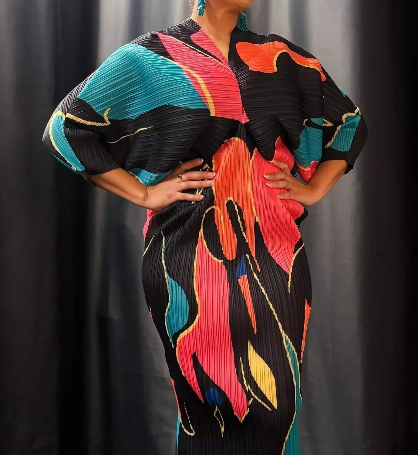 Sonnenuntergangswirbel-Kleid