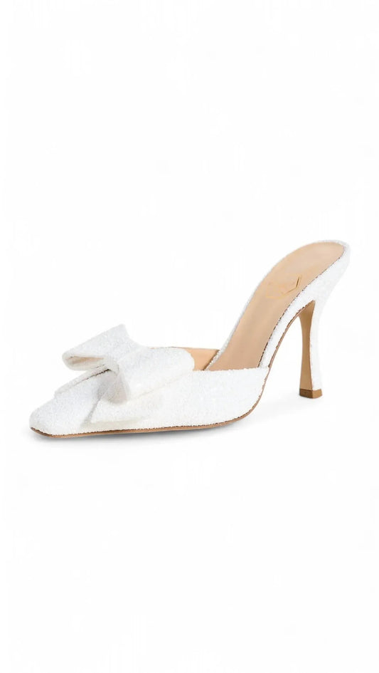 DIMANTE GLITTER HIGH HEEL MULE BRIDAL