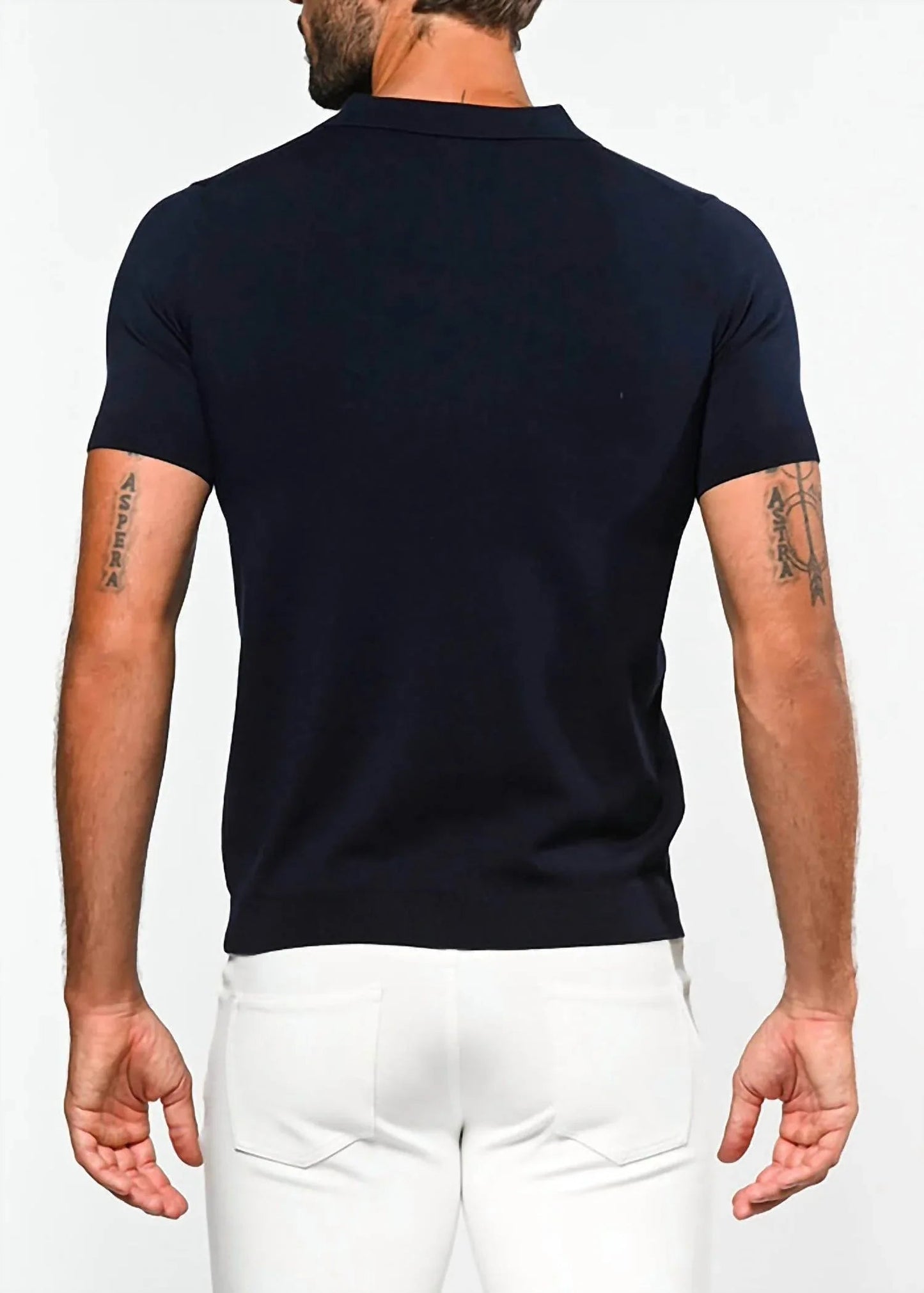 3-button Knit Polo Shirt