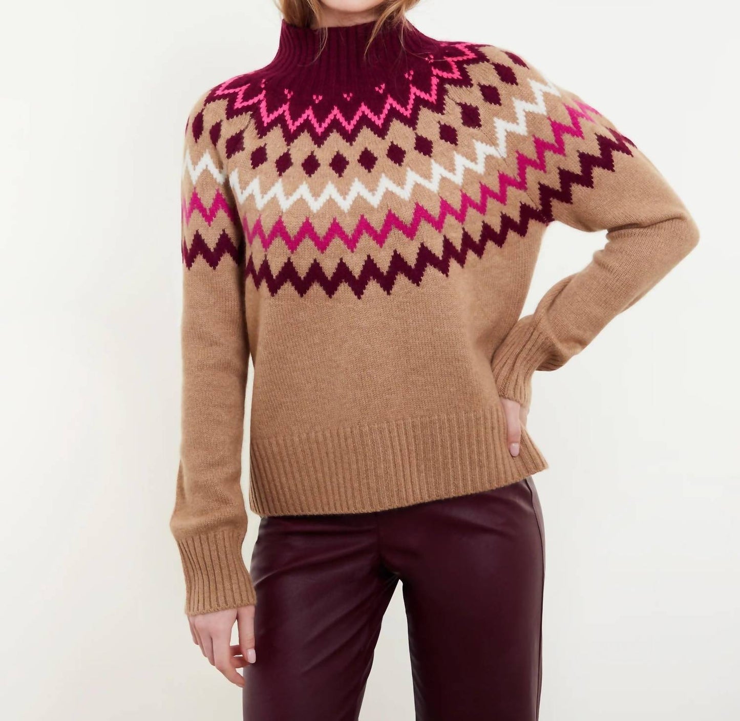 Sara Fairisle Rollkragenpullover