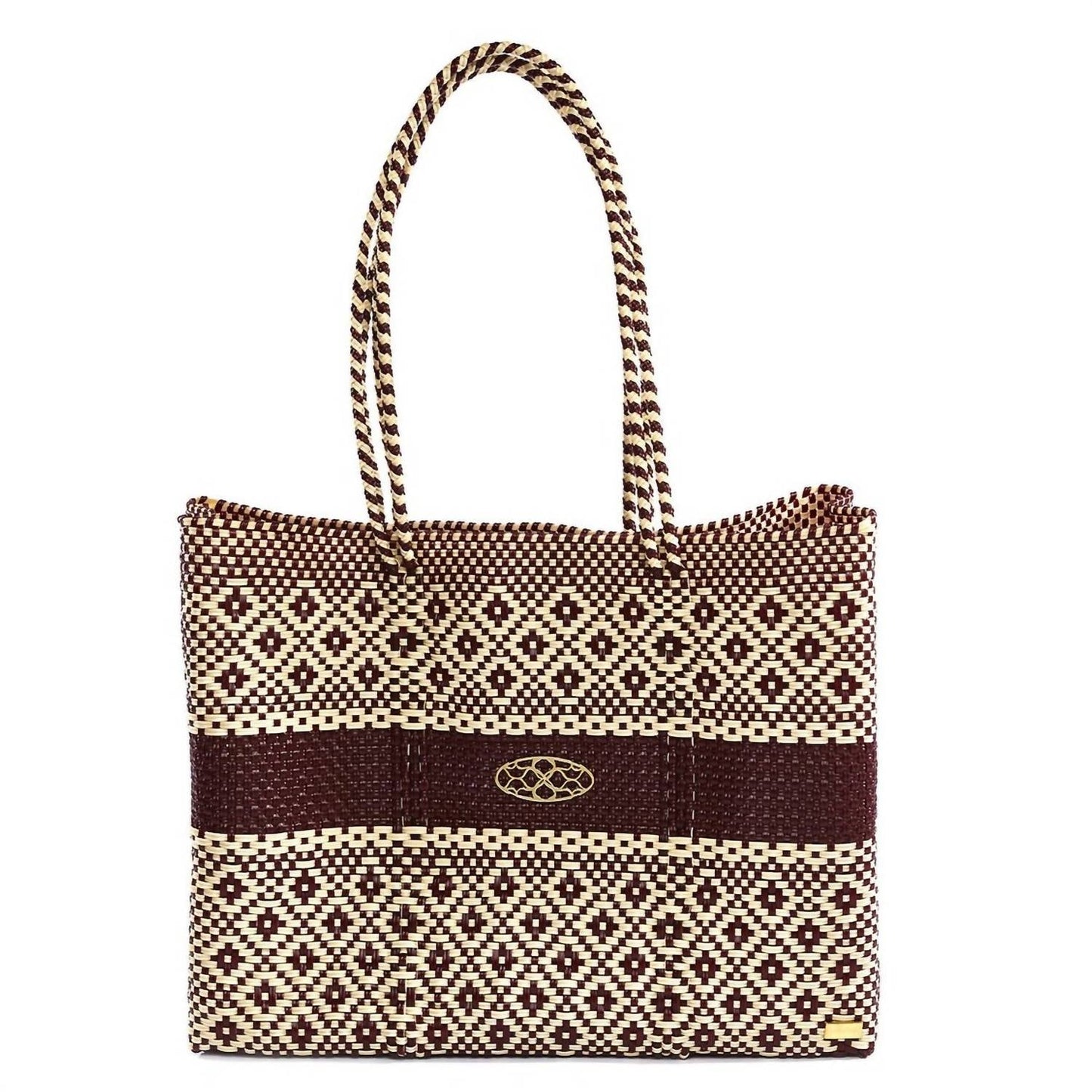 Damen Reise Handgemachte Aztec Streifen Tragetasche mit Clutch